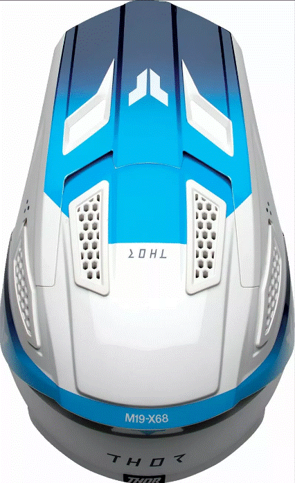 Мотокрос каска THOR FLEET STORM WHITE/NAVY