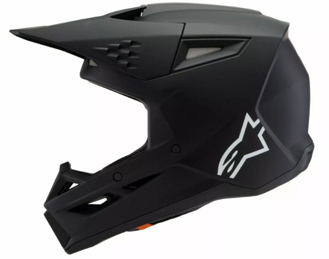 Детска мотокрос каска ALPINESTARS SM3 SOLID BLACK