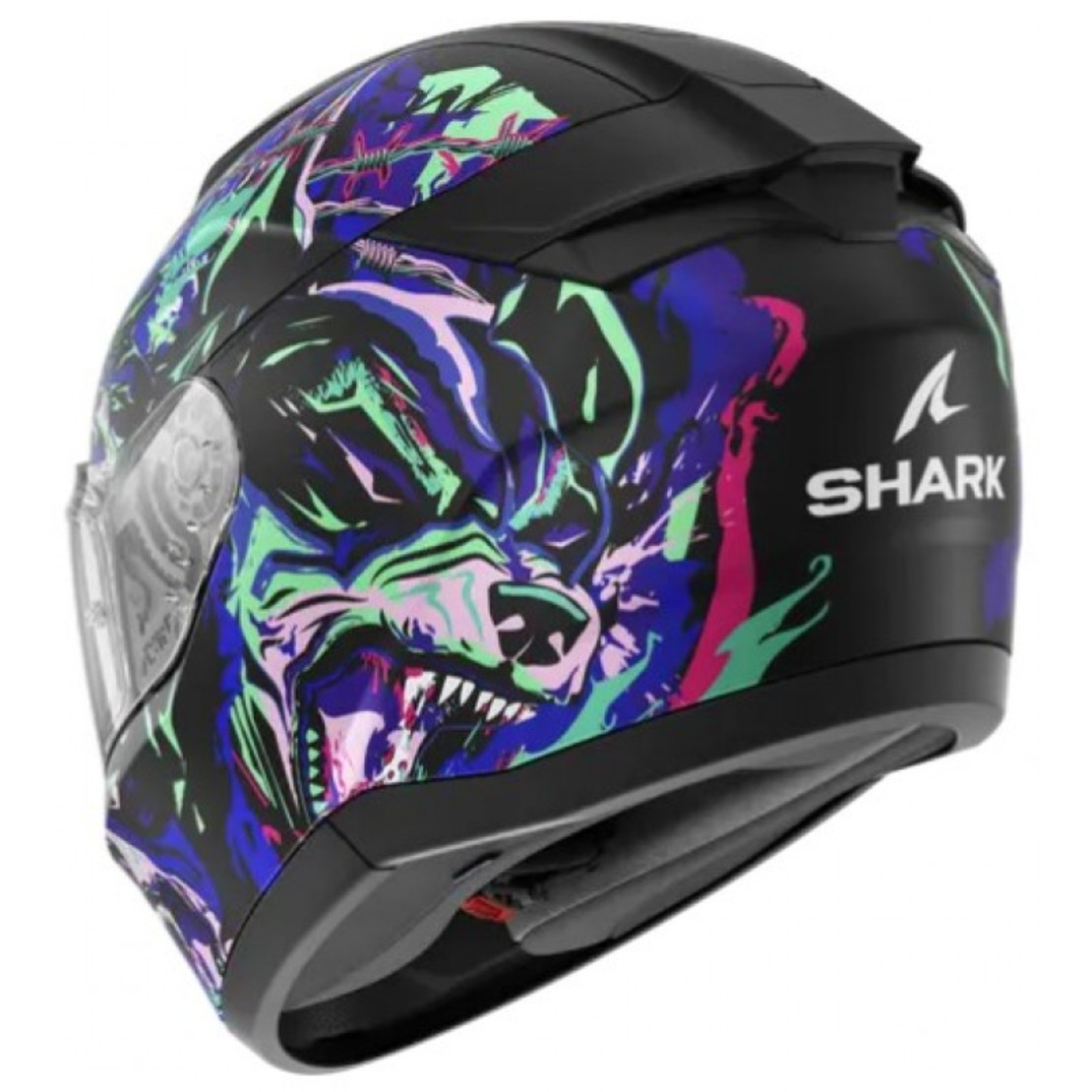 Каска SHARK RIDILL 2 RAGING BEAST Blue/Violet/Pink
