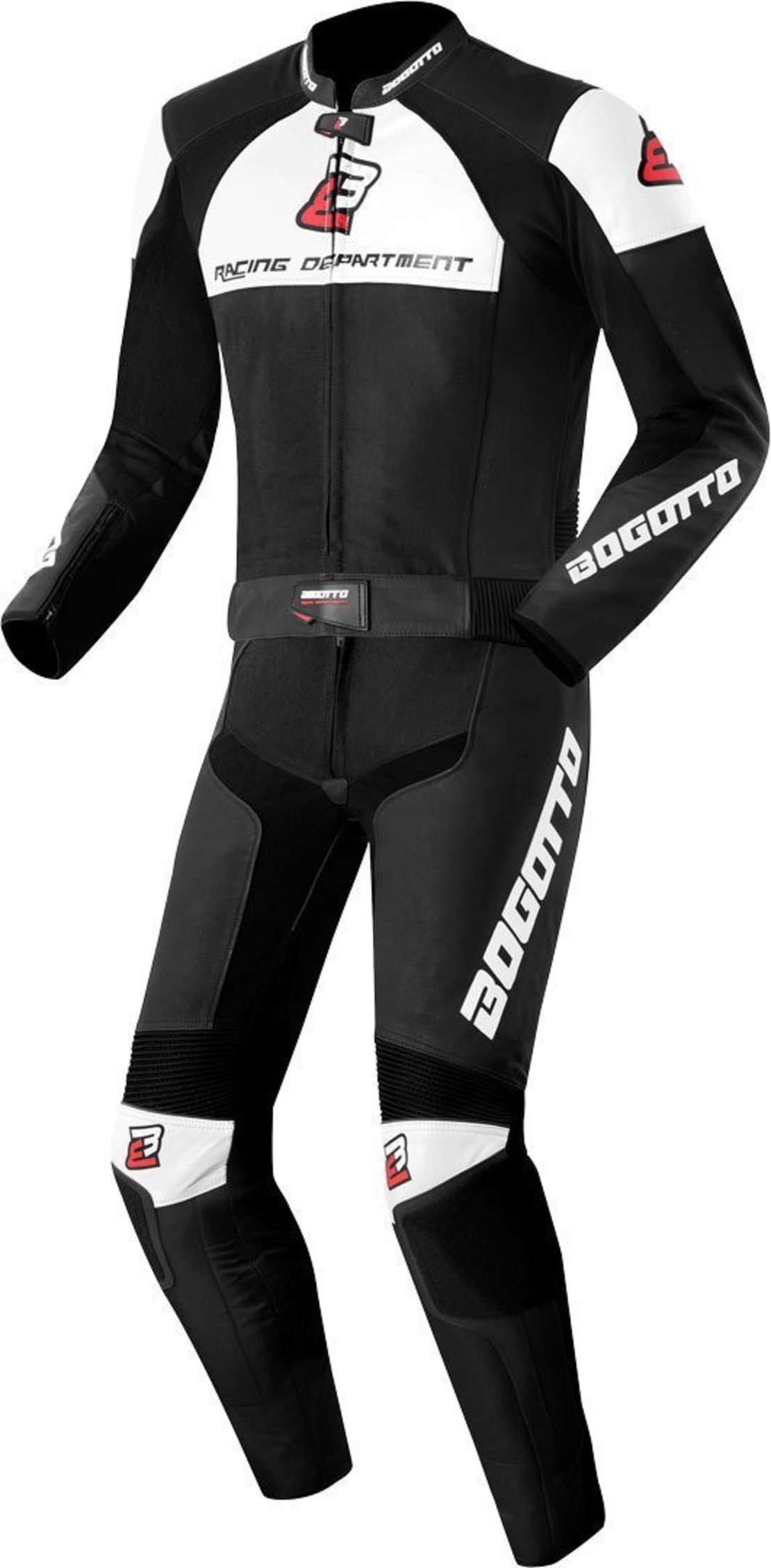 Кожен Мото Екип BOGOTTO LOSAIL Black/White
