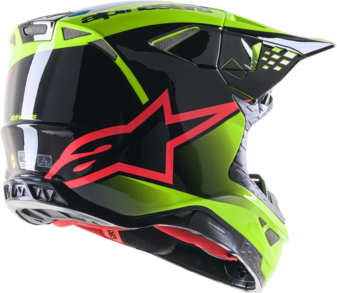 Мотокрос каска ALPINESTARS SM10 UNIT YL/BK