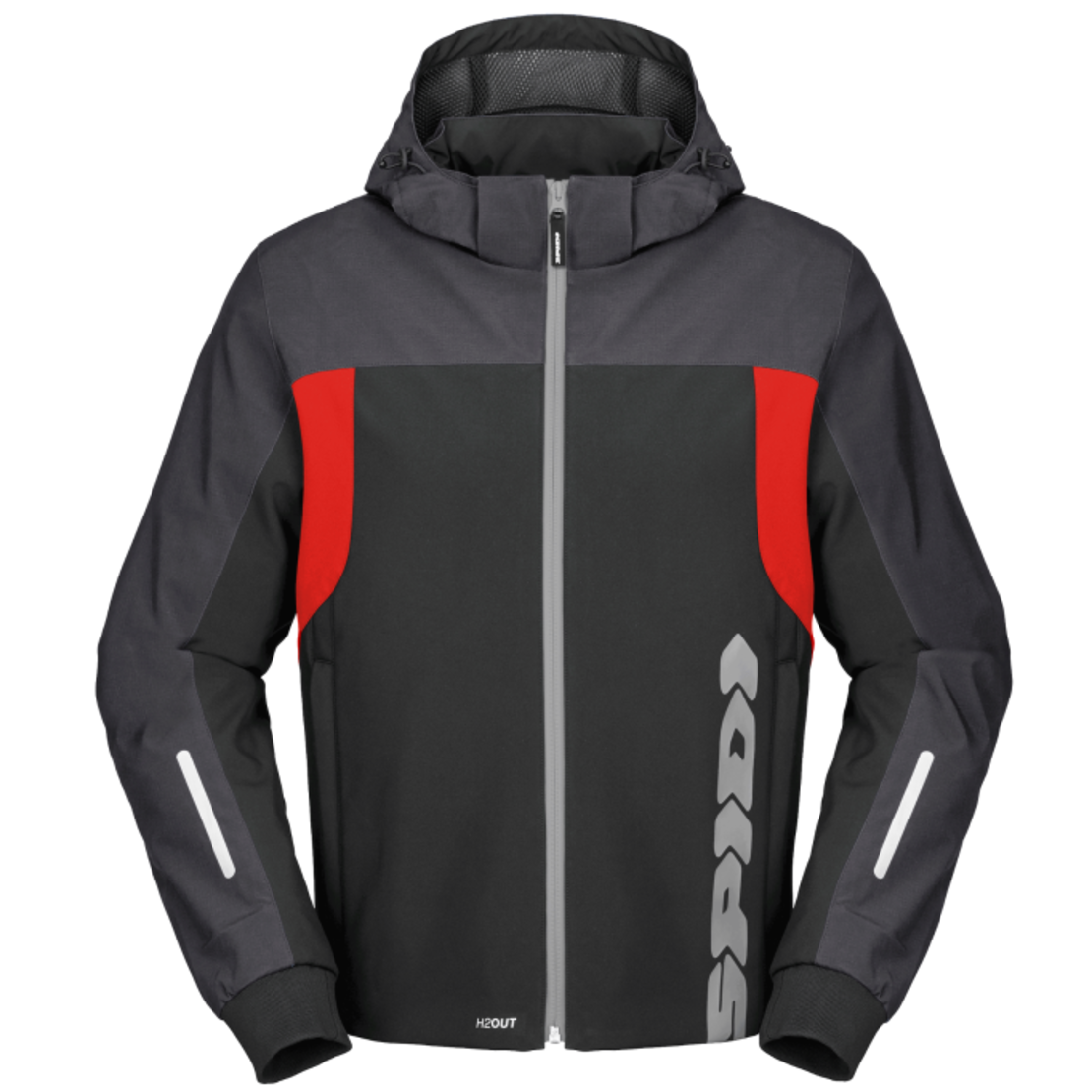 Текстилно мото яке SPIDI HOODIE H2OUT II GRAY/RED