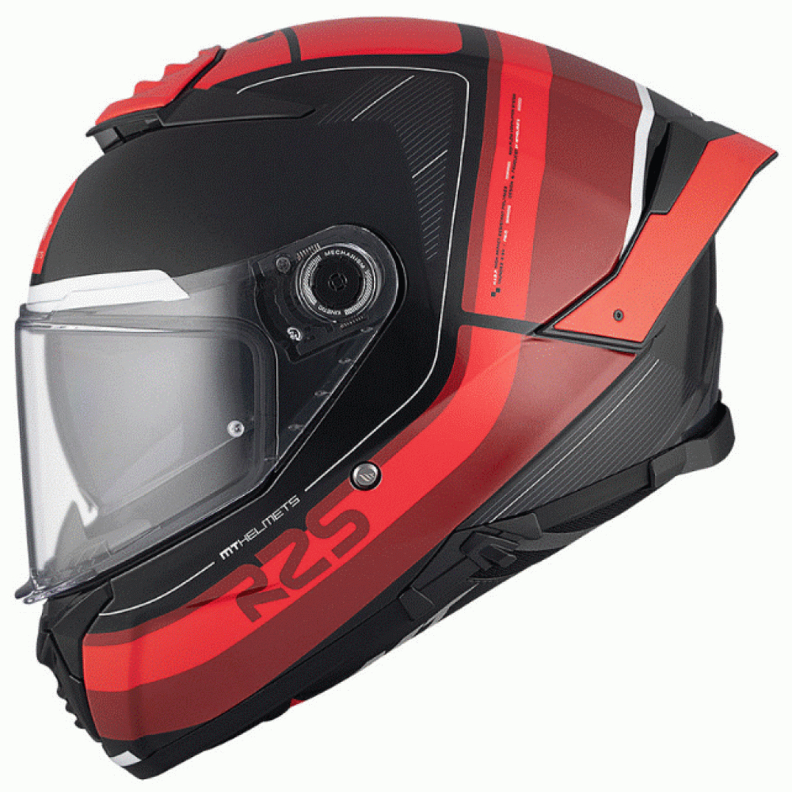 Каска MT THUNDER 4 SV R25 B35 BLACK/RED