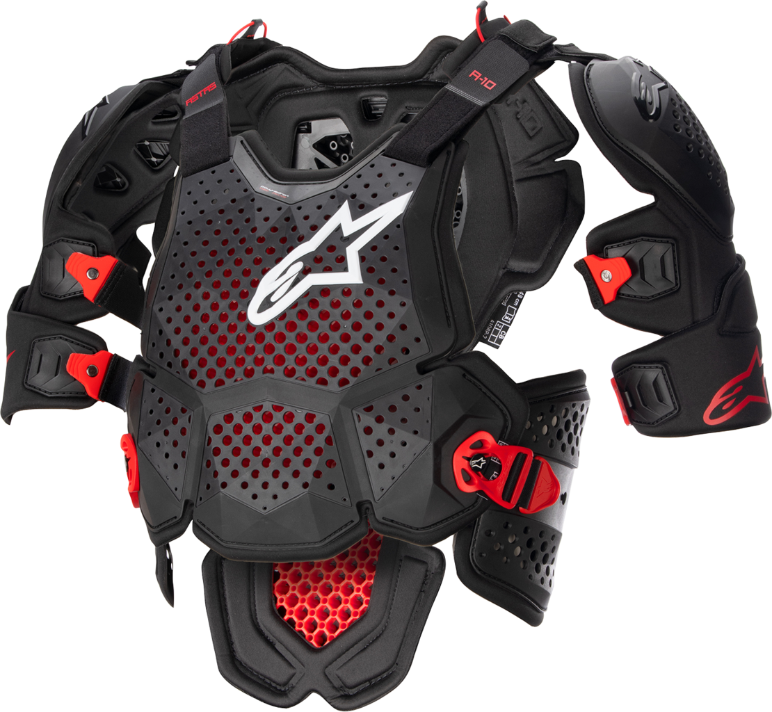 Протекторна броня ALPINESTARS A-10 V2 BLACK/RED