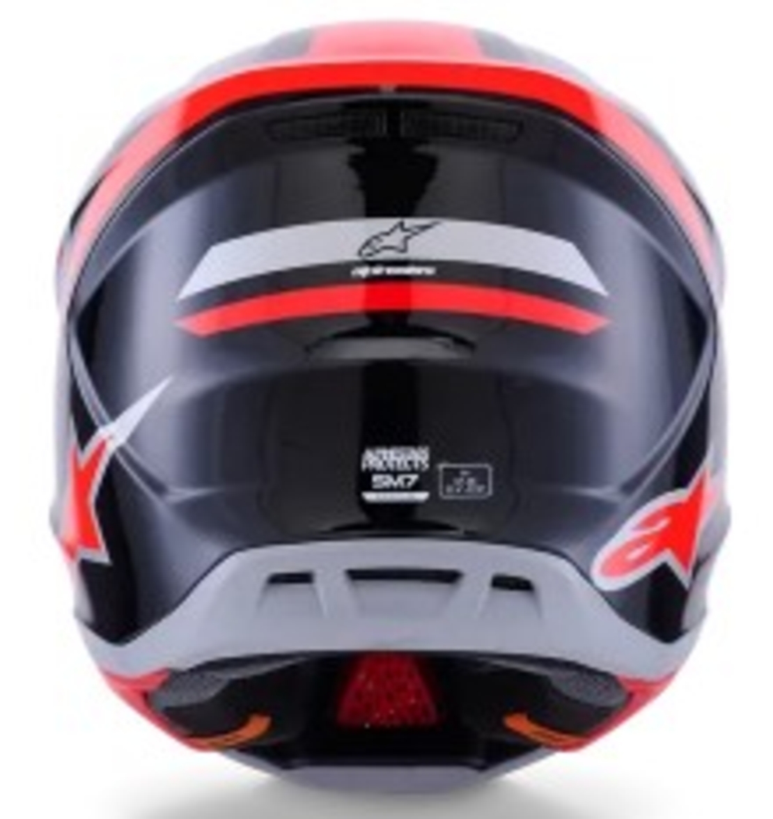 Мотокрос каска ALPINESTARS SM7 RISE BLK/RD/SILV