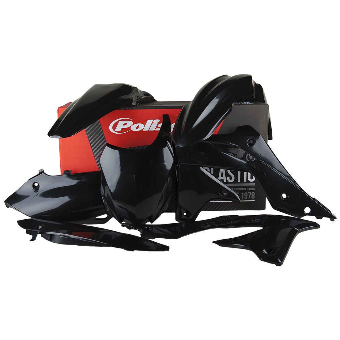 Пластмасов MX кит Polisport за Kawasaki  KX250-2013-16 Black