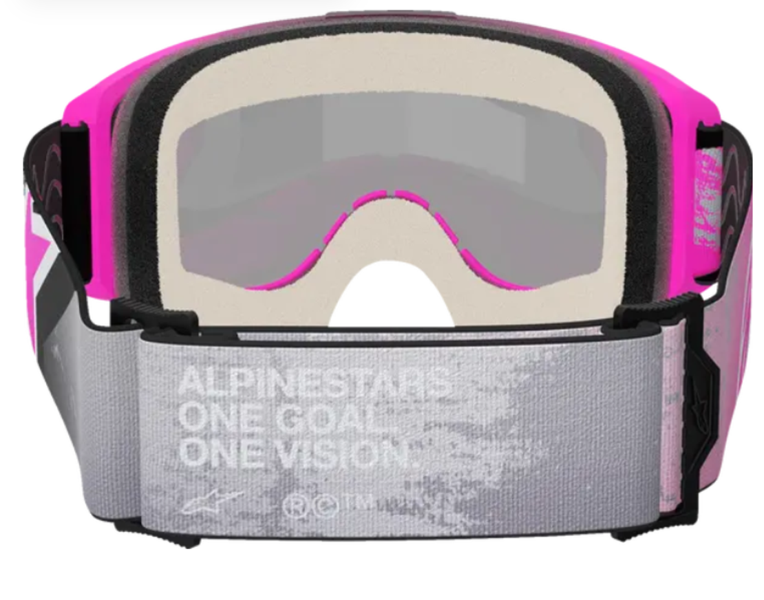 Мотокрос очила ALPINESTARS VISION 5 LAHND IRON/PINK MIRROR-SIL