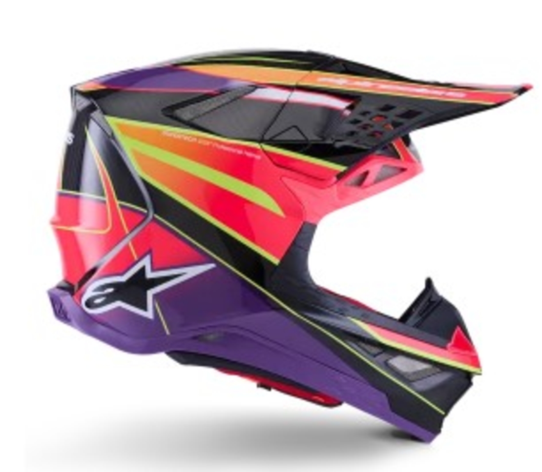 Мотокрос каска ALPINESTARS SM10 ERA PINK/VIO/YL
