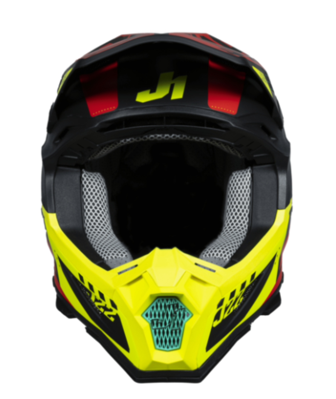 Mотокрос каска Just1 J-22 F Falcon Fluo Red/Yellow/Black