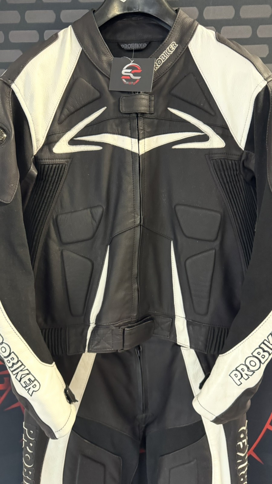 Кожен мото екип Probiker PRX-4 номер 54-XL на две части