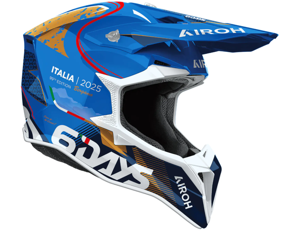 Мотокрос каска AIROH WRAAAP 6 DAYS ITALY 2025