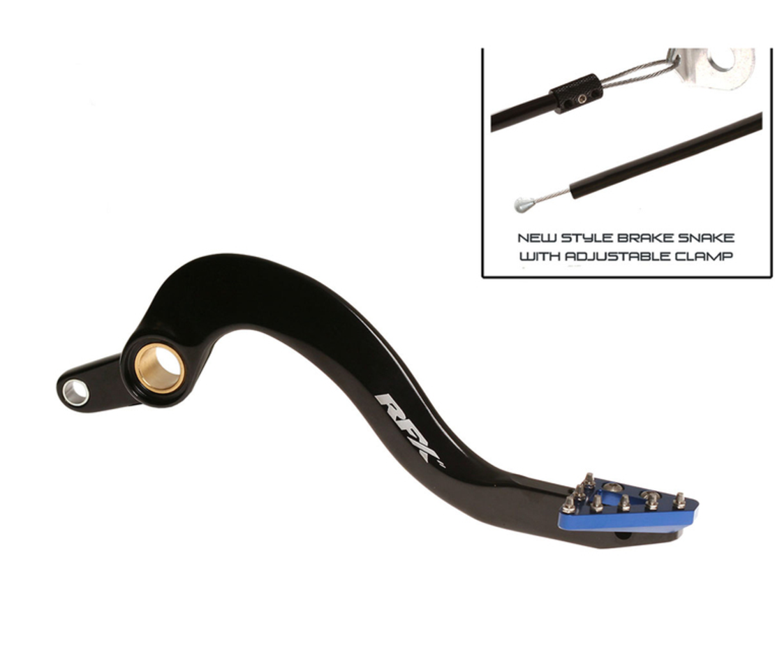Заден лост за спирачка RFX Pro ST Rear Brake Lever (Hard Anodised Black/Blue) - Yamaha YZF/WRF 250