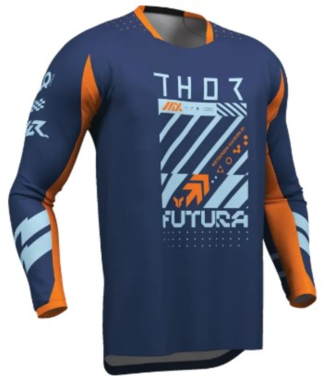 Мотокрос джърси THOR LAUNCHMODE FUTURA NV/ORG