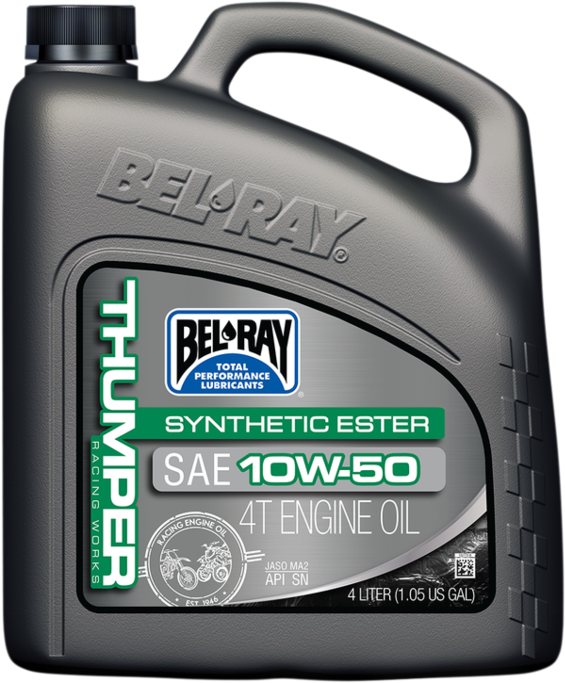 Масло BEL-RAY THUMPER Racing Works Synthetic Ester 4T 10W-50  4L
