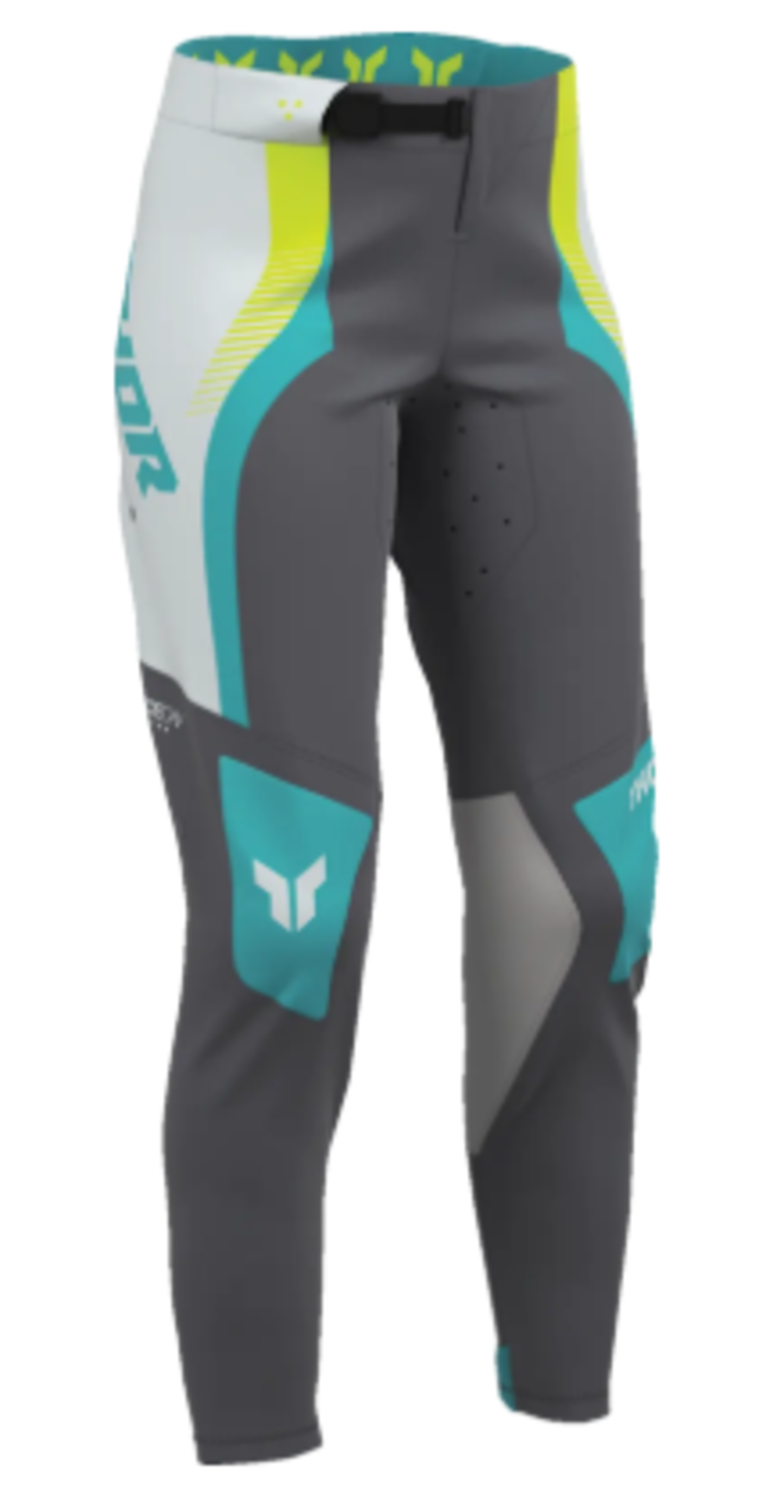 Дамски мотокрос брич  THOR  SPORTMODE VELOCITY GREY/AQUA