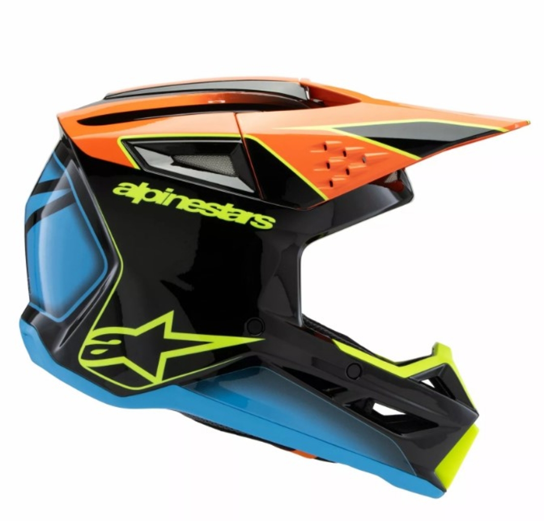 Детска мотокрос каска ALPINESTARS SM3 FRAY BLK/OR/YL