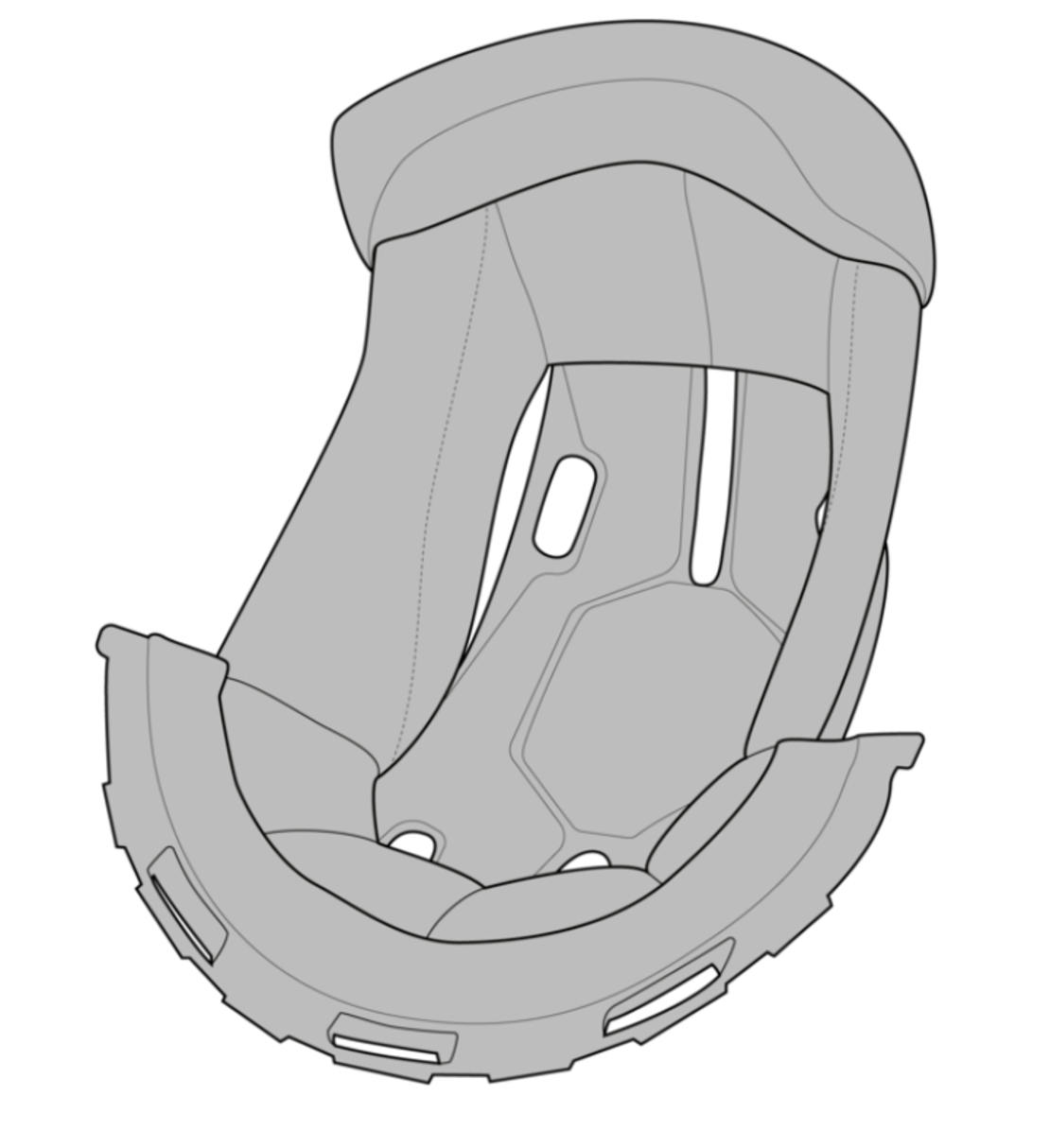 Вътрешност за каска SIMPSON Venom - Top Cap Padding