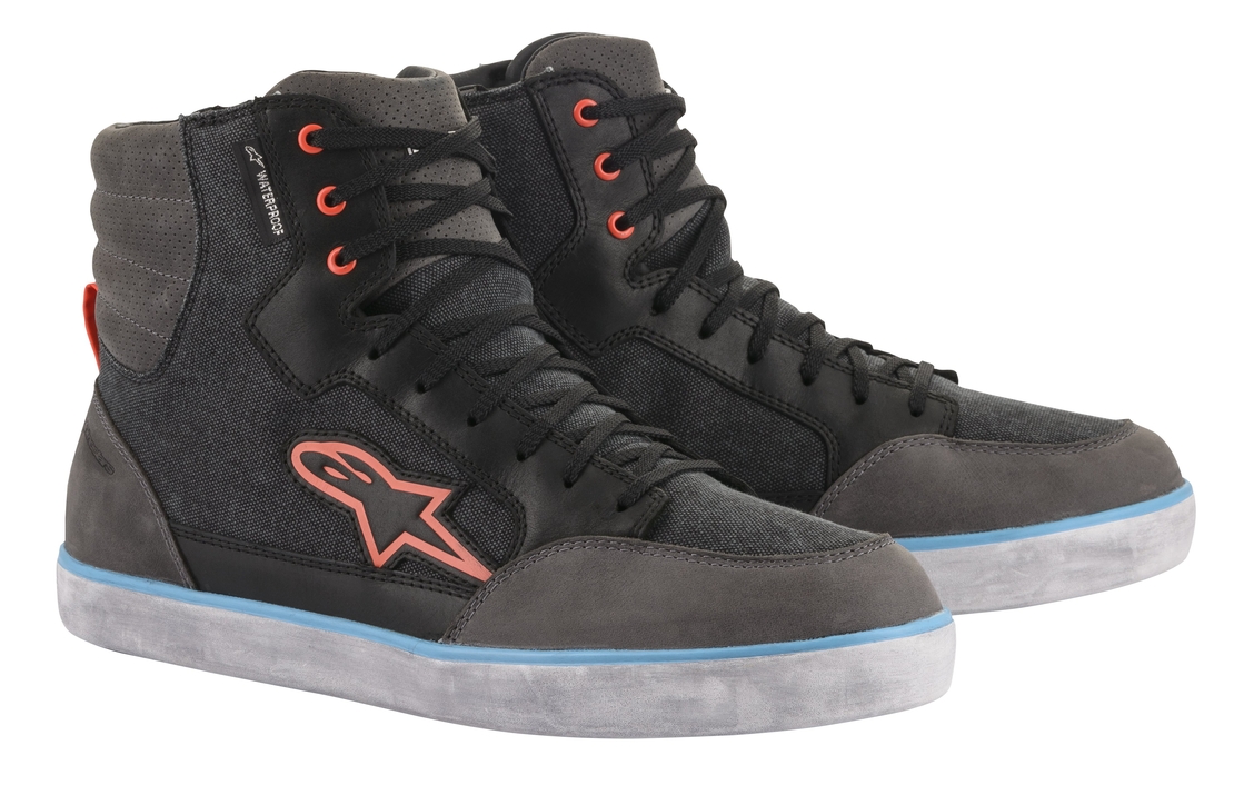 Мото кецове ALPINESTARS J-6 WP Canvas Riding BLACK/RED/BLUE