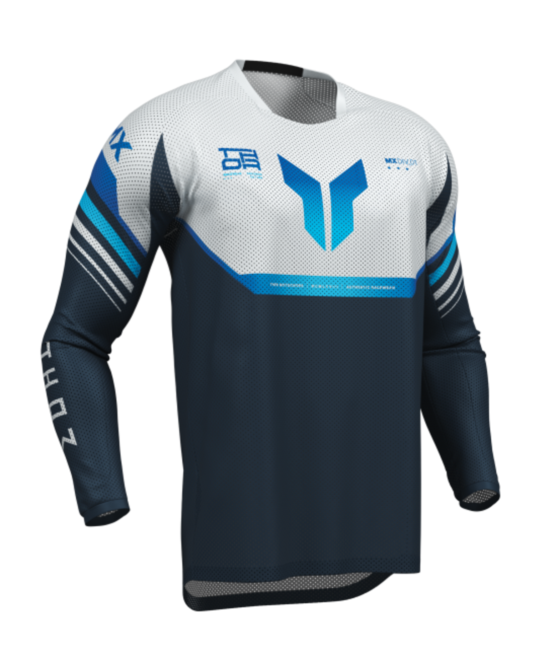 Мотокрос джърси THOR LAUNCHMODE VENTED RAPTOR MIDNIGHT BLUE/GRAY