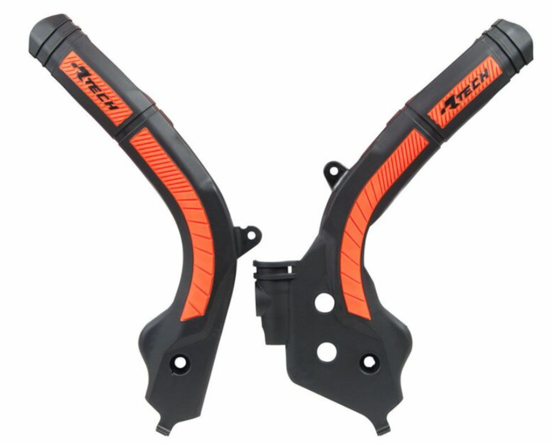 Протектор рама RACETECH Bi-material Frame Guard Black/Orange KTM 16-18