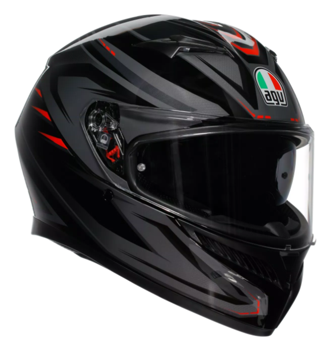 КАСКА  AGV K3 E2206 - SYTH BLACK/RED