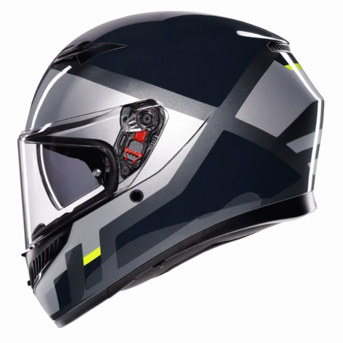 КАСКА AGV K3 SHADE GREY/YELLOW FLUO