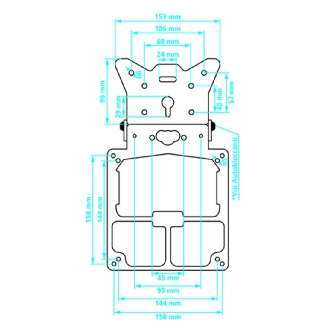 Стойка за номер – XTREME black 90153