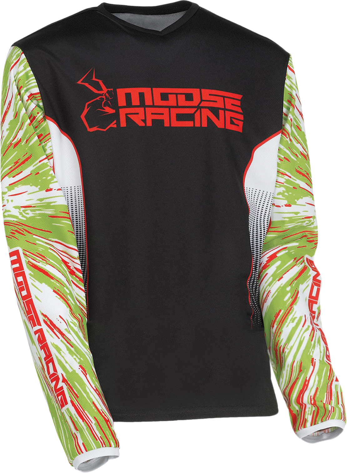 Детска блуза MOOSE RACING AGROID RED/GREEN/BLACK