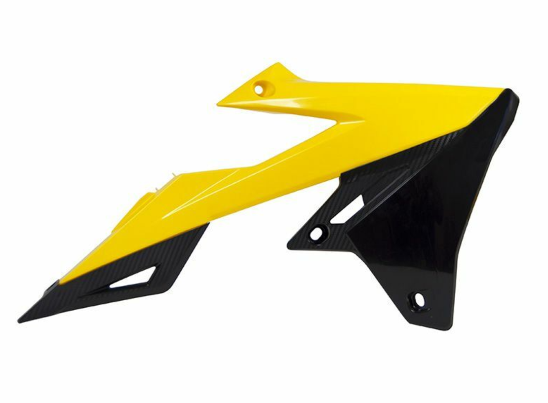 Пластмасови капаци за радиатор RACETECH Radiator Covers Yellow/Black Suzuki RM-Z450 18-23