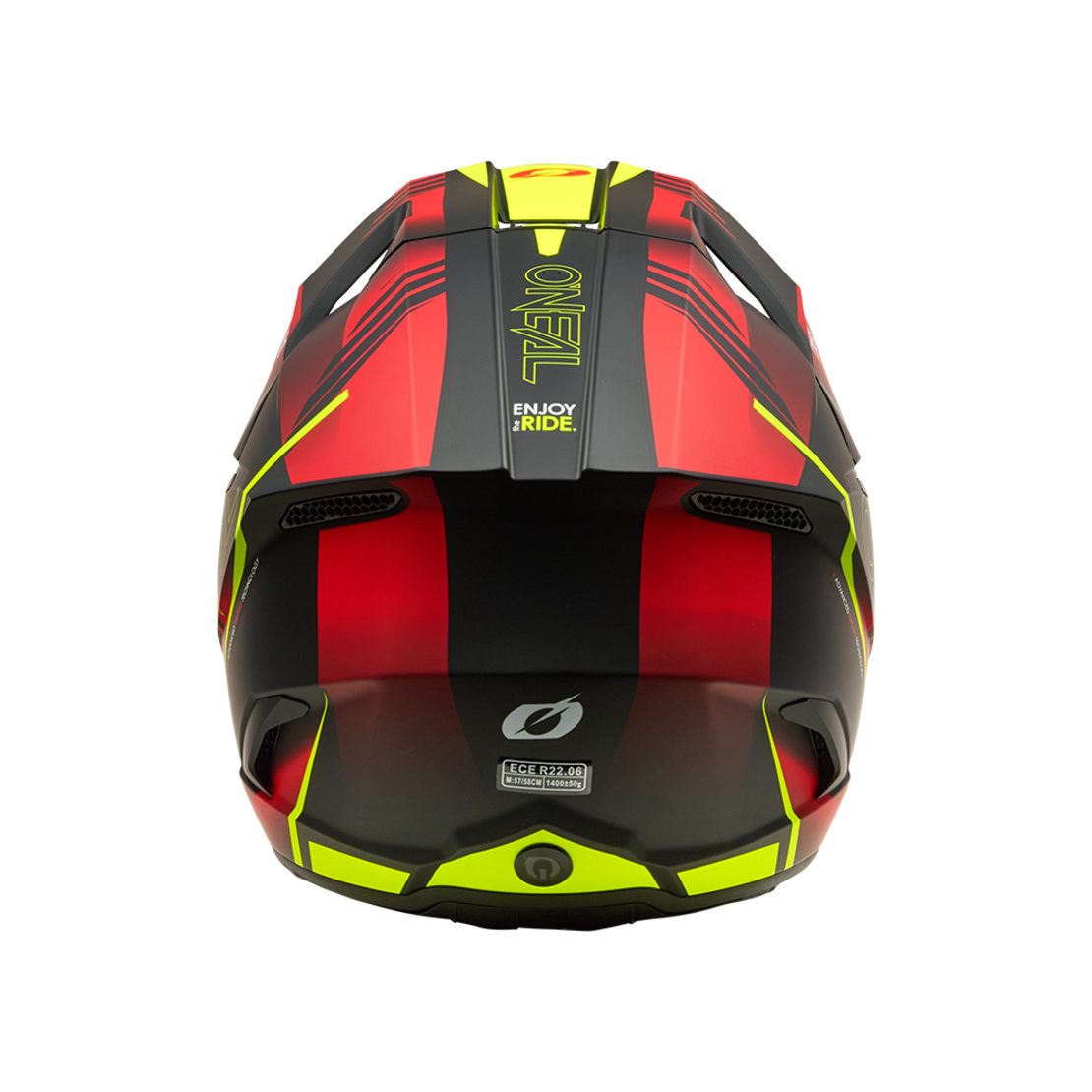Мотокрос каска O'NEAL 3SERIES HAZE BLACK/RED/NEON YELLOW V.26