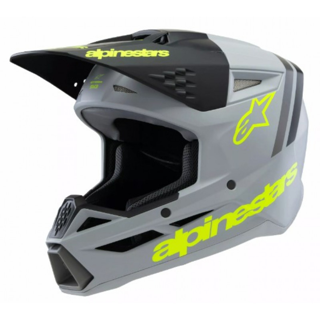 Детска каска ALPINESTARS SM3 RADIUM GY/BLK/YL