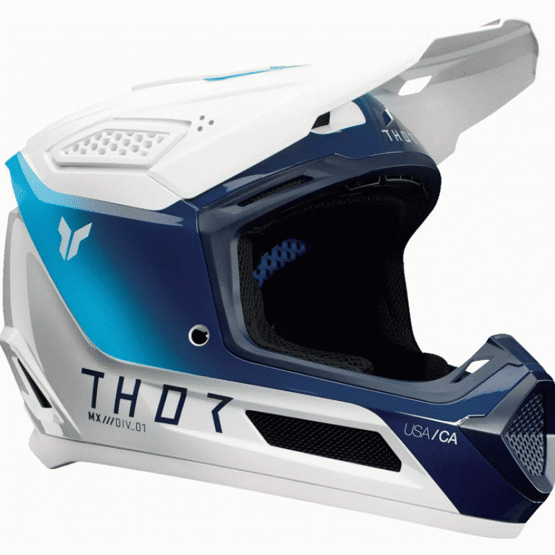 Мотокрос каска THOR FLEET STORM WHITE/NAVY