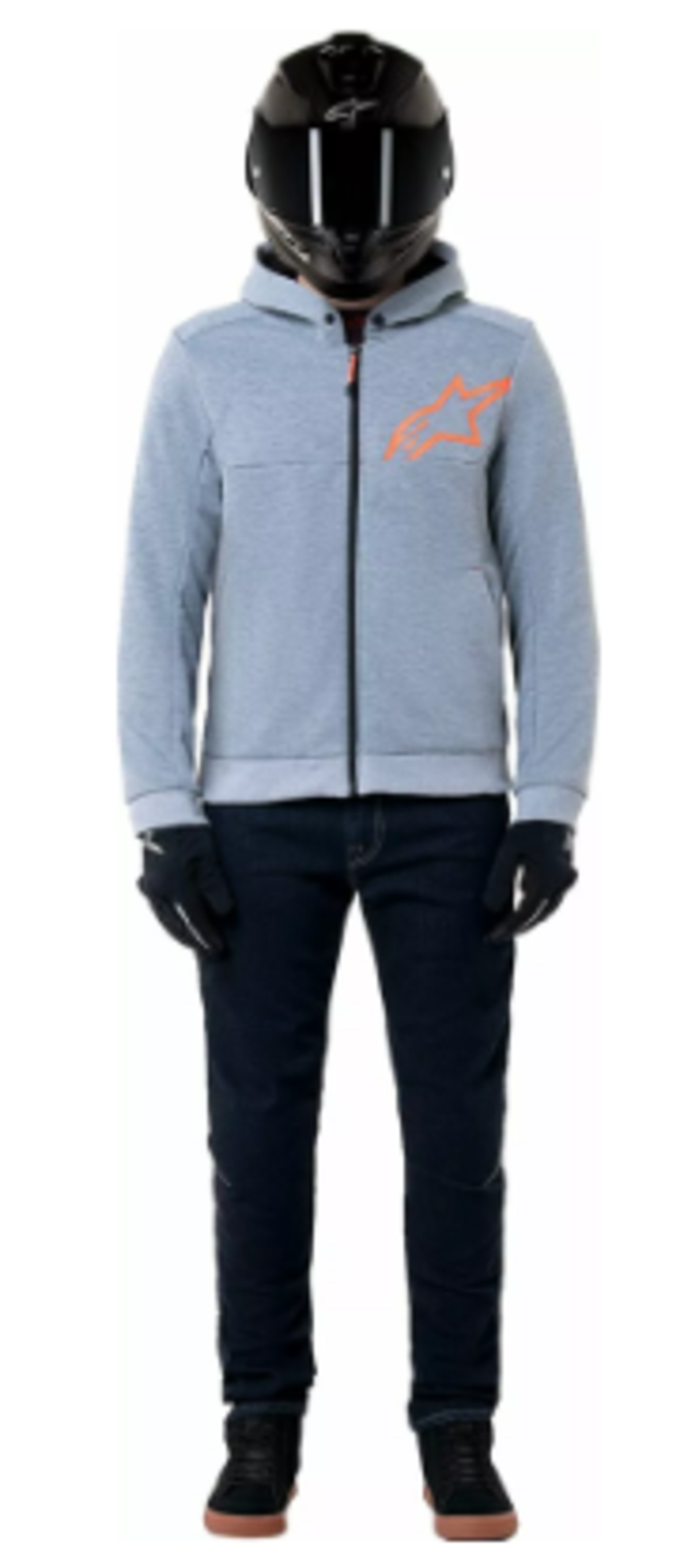 Мото суитшърт ALPINESTARS CHROME V2 GRY/RED