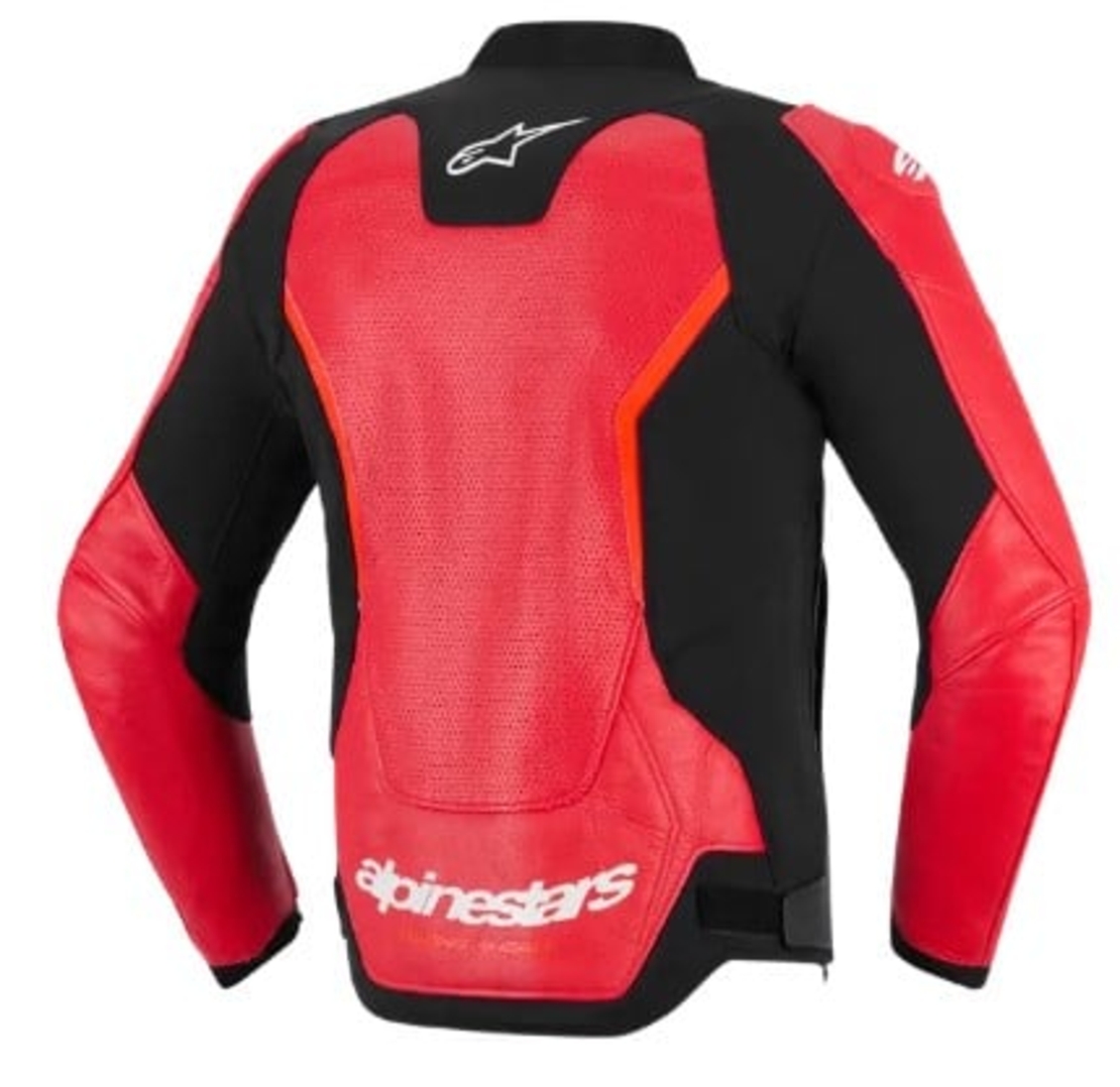 Кожено яке ALPINESTARS GP FORCE V2 AIR RED/FLUO