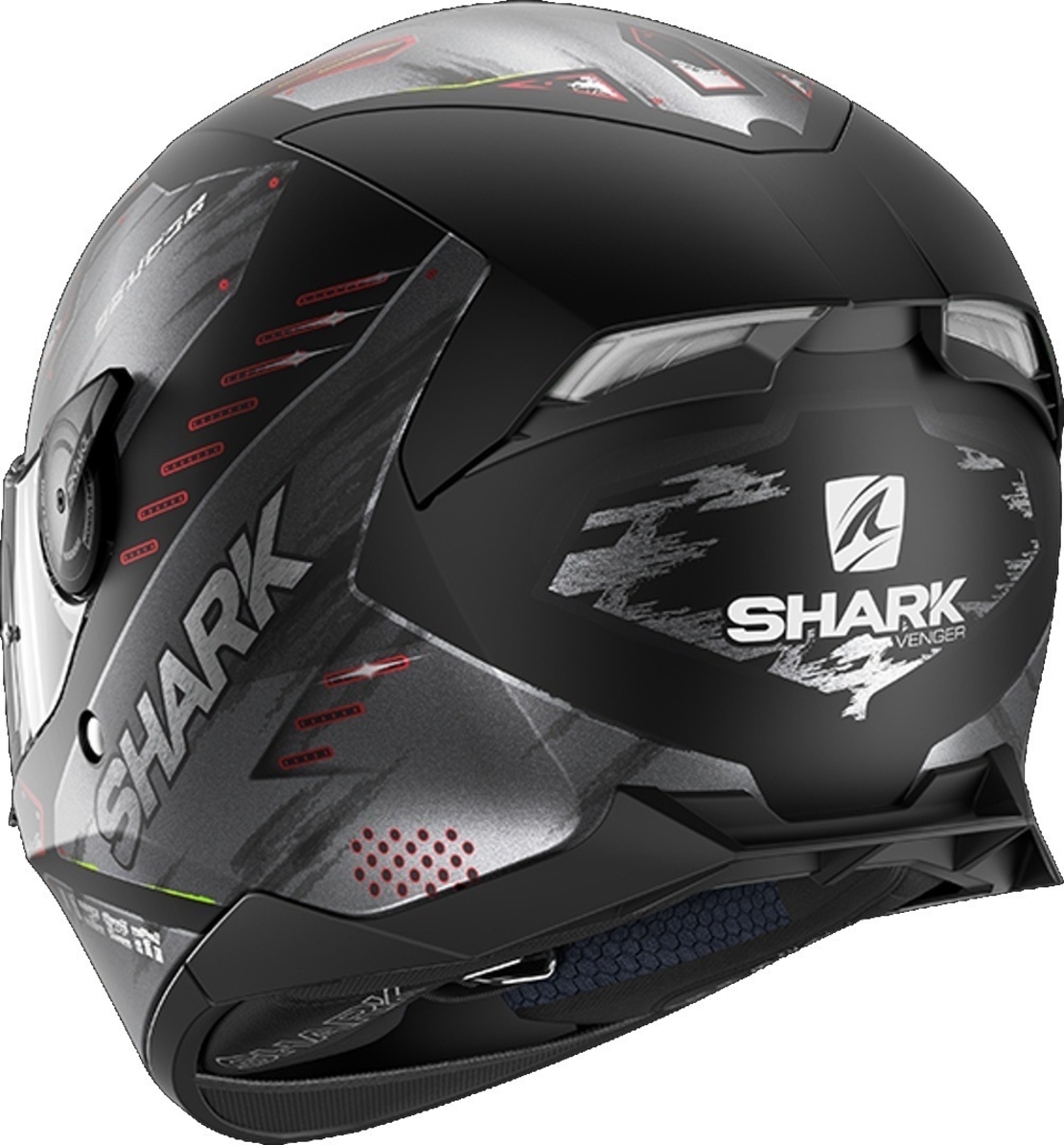 Каска SHARK SKWAL 2 VENGER BLACK/RED MATT