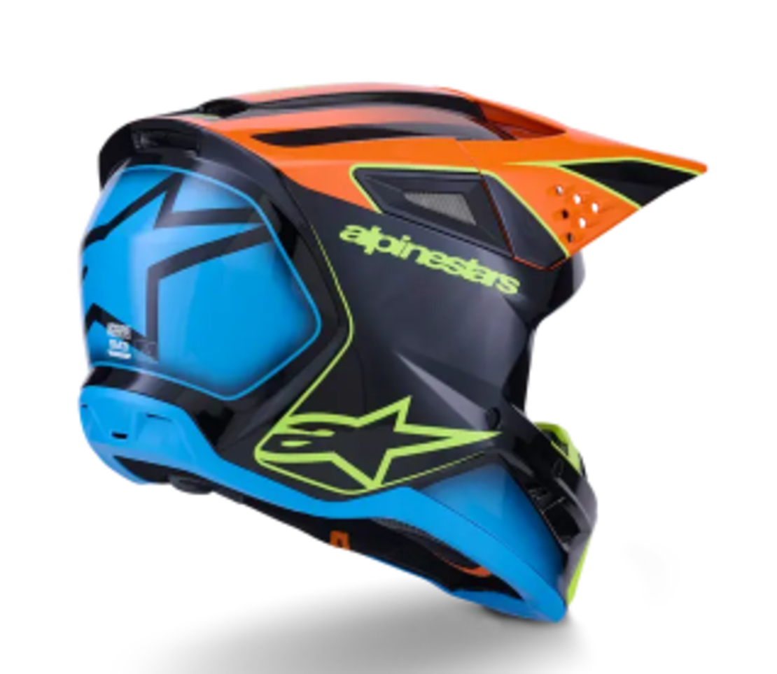 Мотокрос каска ALPINESTARSSM3 FRAY BLACK/ORANGE/YELLOW