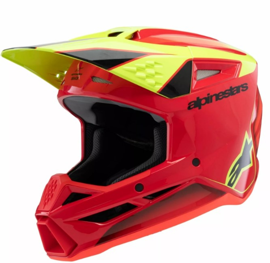 Детска мотокрос каска ALPINESTARS SM3 FRAY RD/YL/BK