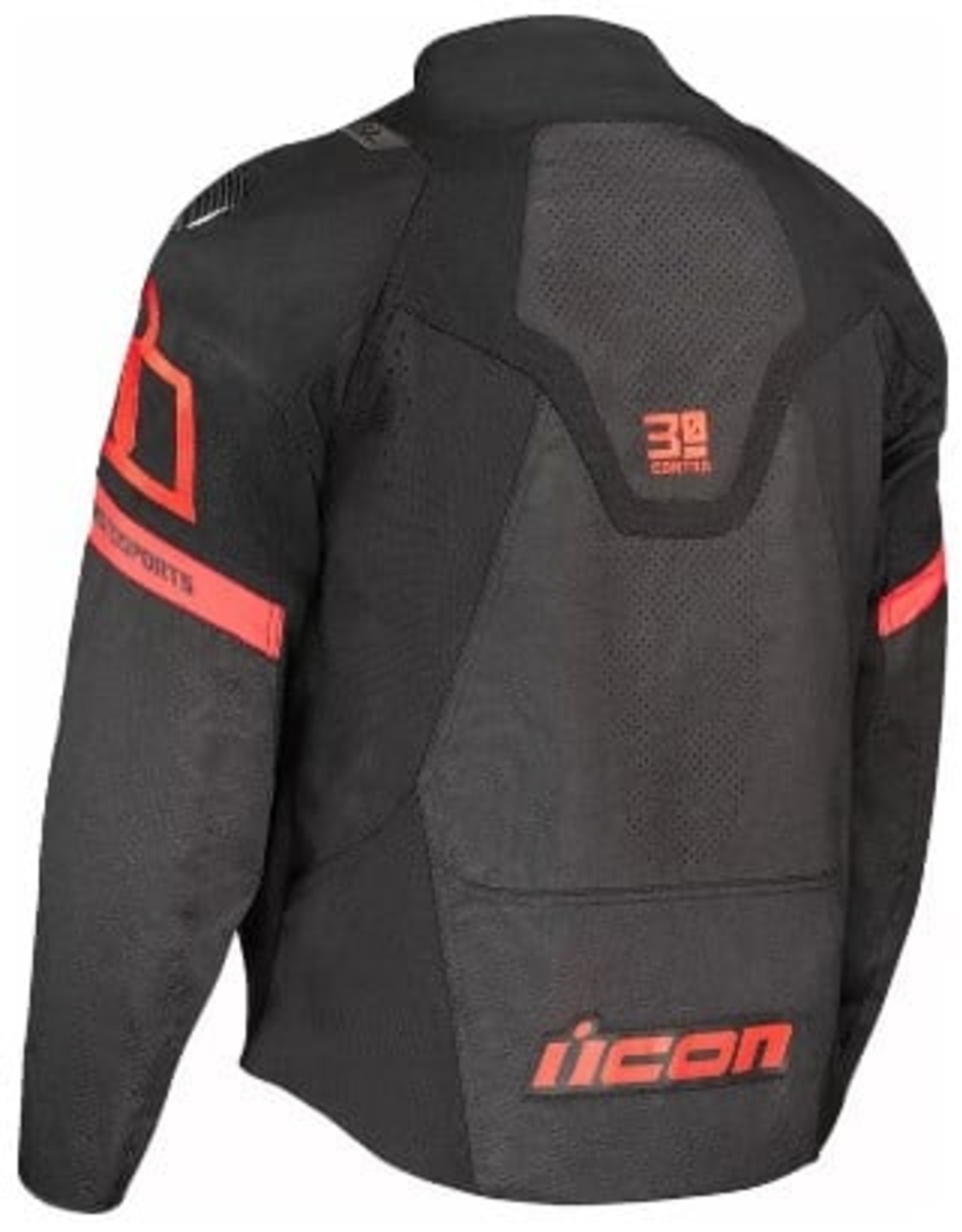 Кожено яке ICON Contra3™ HERO BLACK/RED