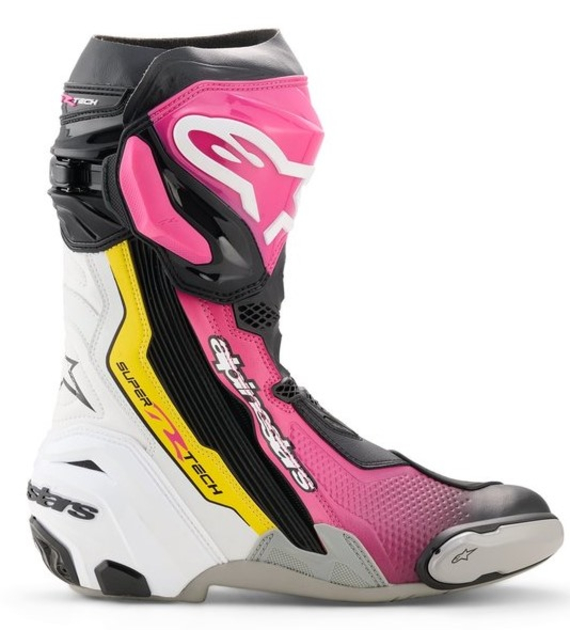 Ботуши ALPINESTARS SUPERTECH R V2 Black/Pink/White/Yellow