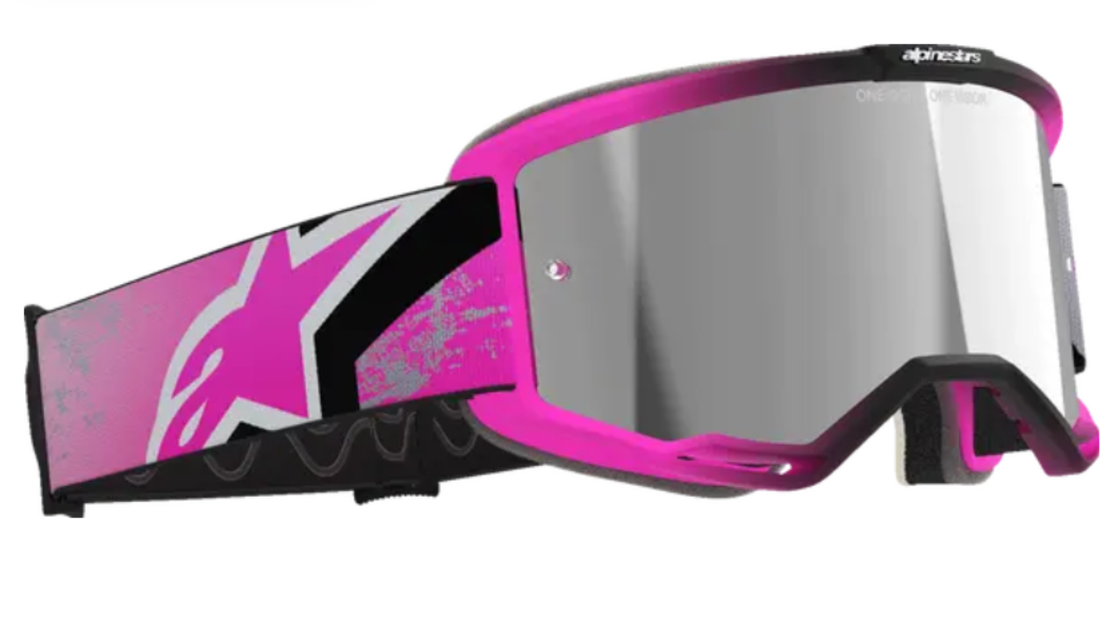 Мотокрос очила ALPINESTARS VISION 5 LAHND IRON/PINK MIRROR-SIL