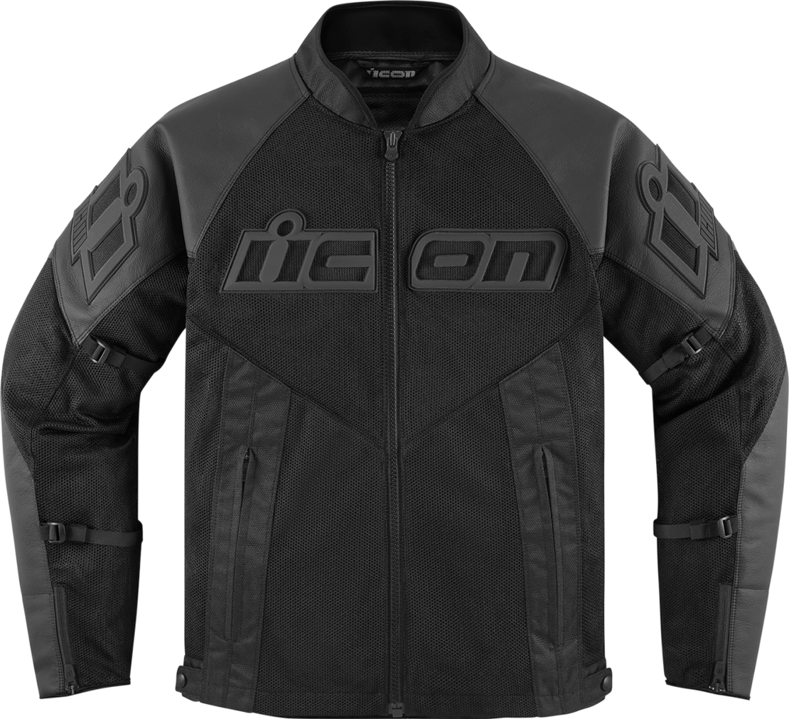 Мото яке ICON MESH AF LEATHER CE BLACK