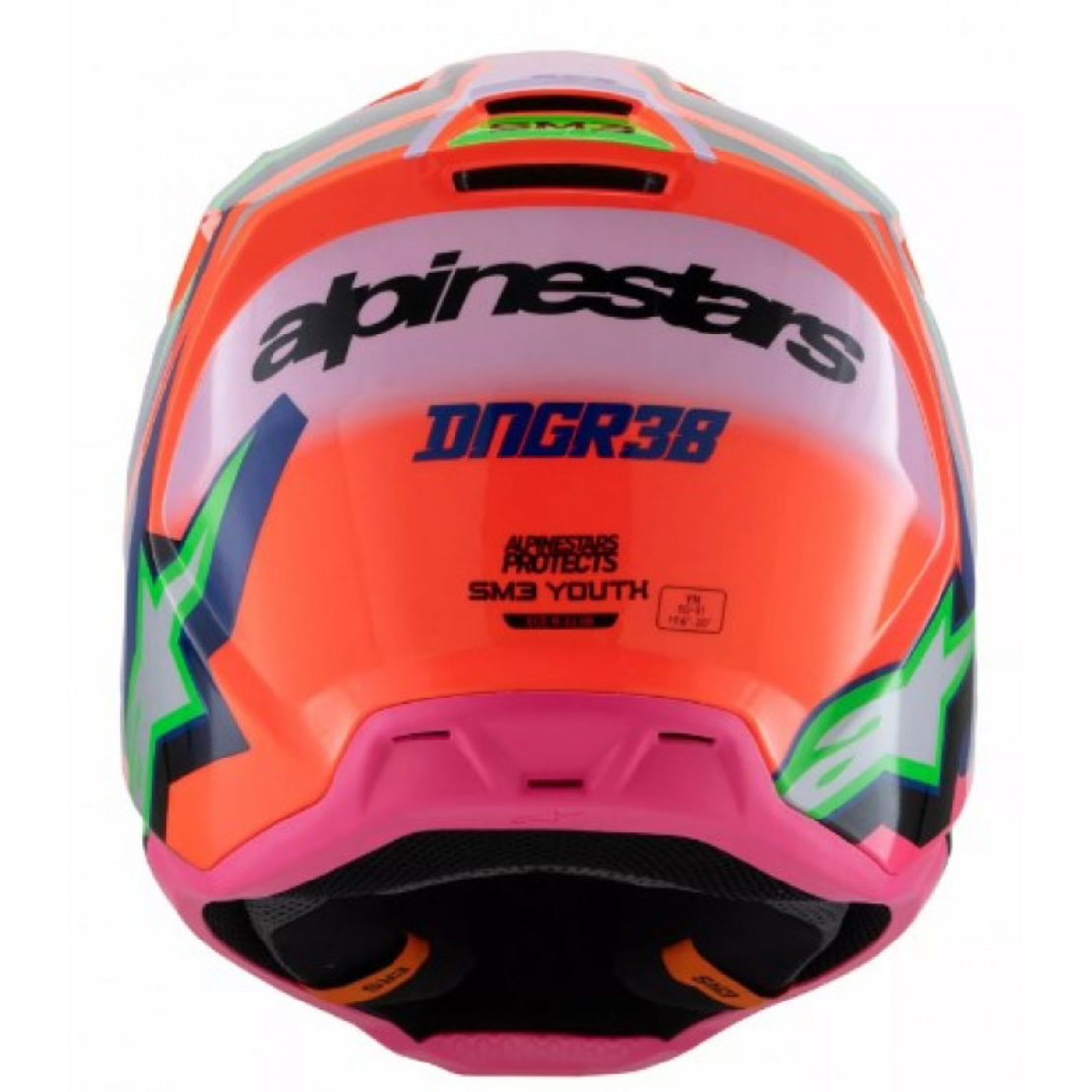 Детска каска ALPINESTARS SM3 DEEGAN OR/PU