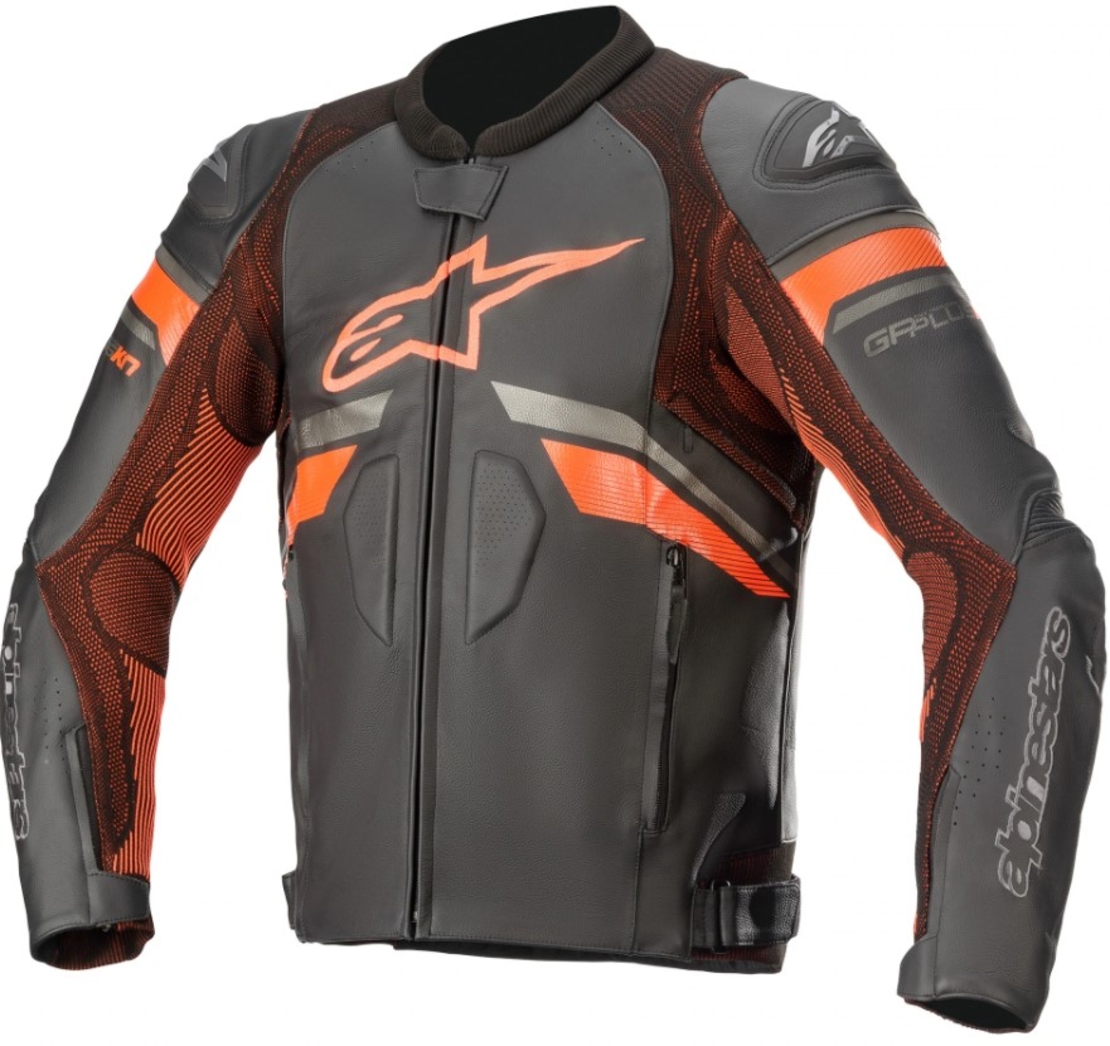 Кожено яке ALPINESTARS GP PLUS R V3 RIDEKNIT BLACK/RED FLUO