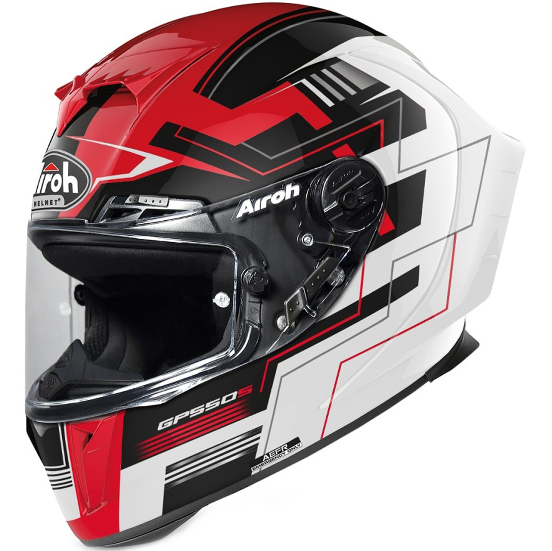 КАСКА AIROH GP550 S CHALLENGE RED GLOSS