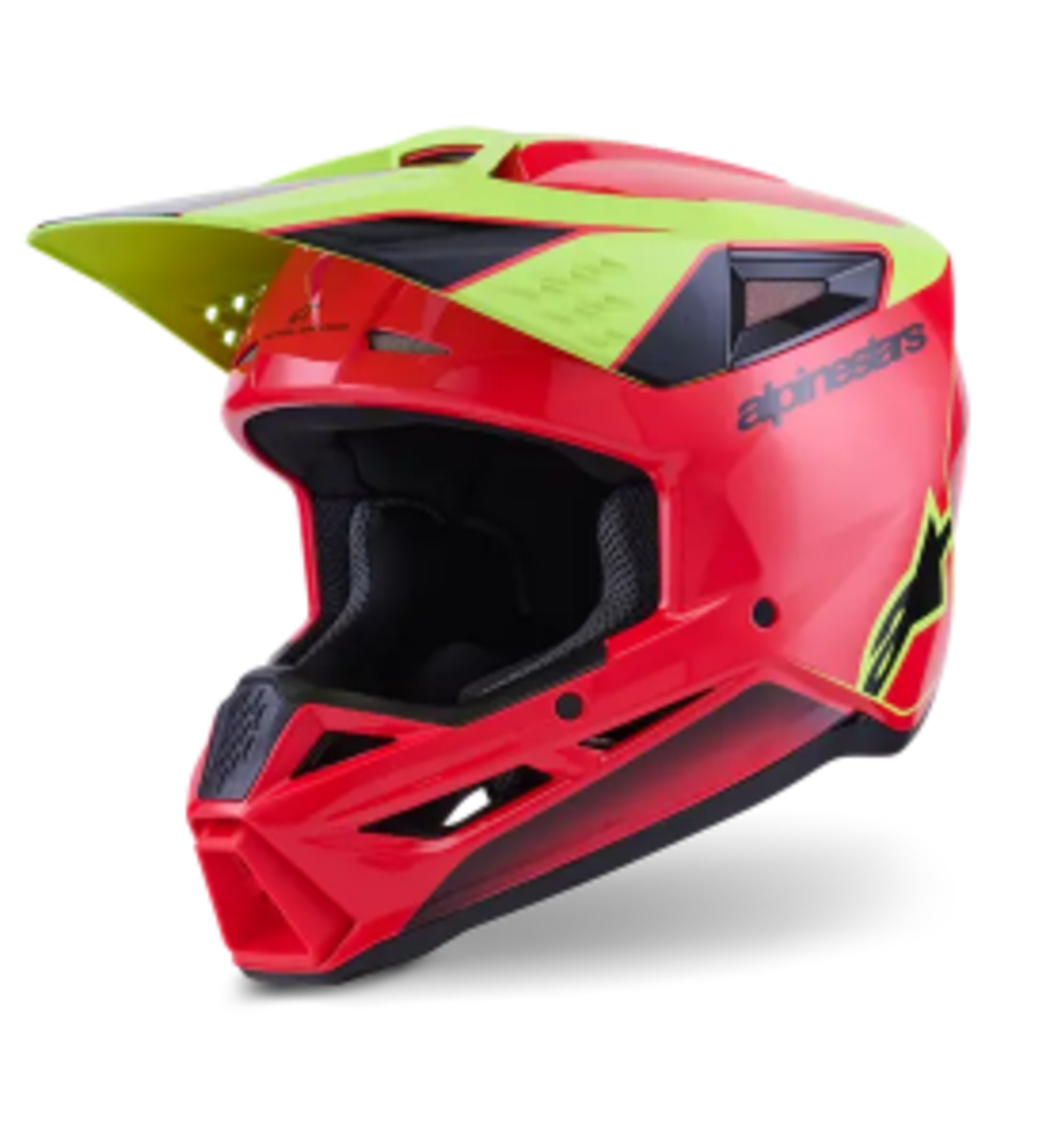 Мотокрос каска ALPINESTARS SM3 FRAY RED/YELLOW/BLACK