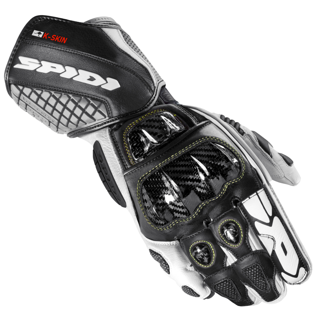 Мото ръкавици SPIDI Carbo Kangaroo BLACK/WHITE