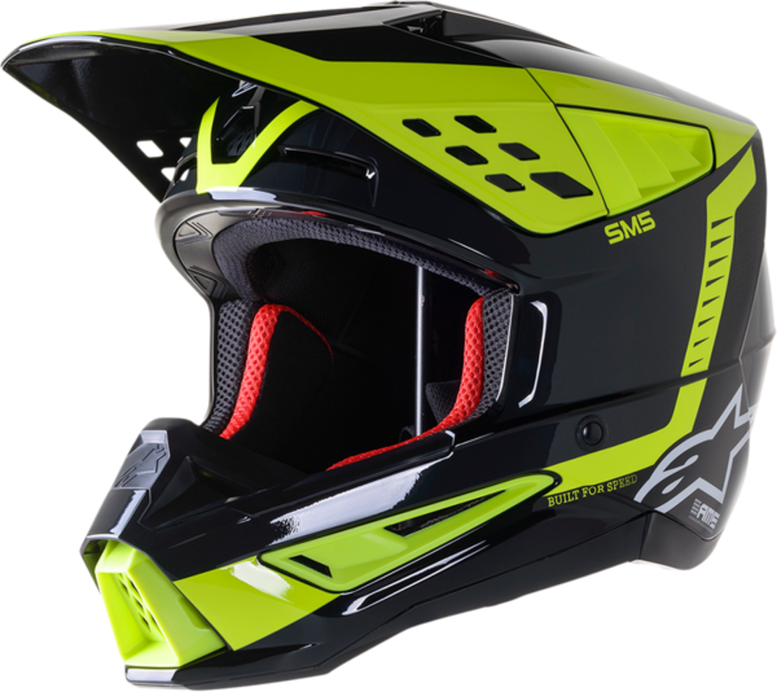 Мотокрос каска ALPINESTARS SM5 BEAM BLACK/YELLOW