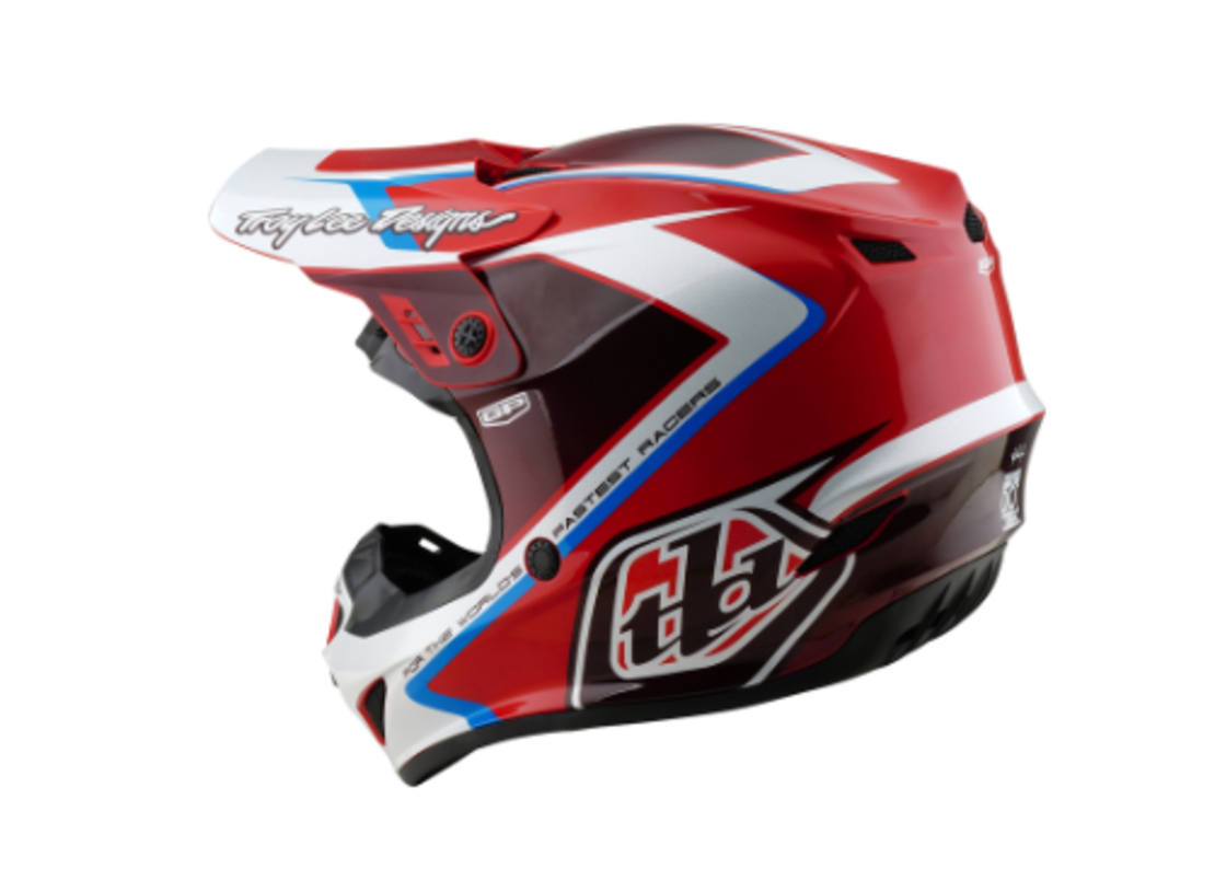 Мотокрос каска TROY LEE DESIGNS GP Shutter - Red/White