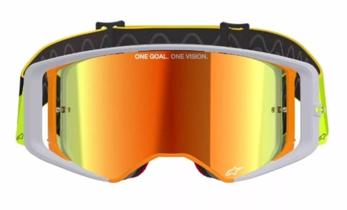 Мотокрос очила ALPINESTARS SUPERTECH CORP YLW/GREY MIRROR-RED