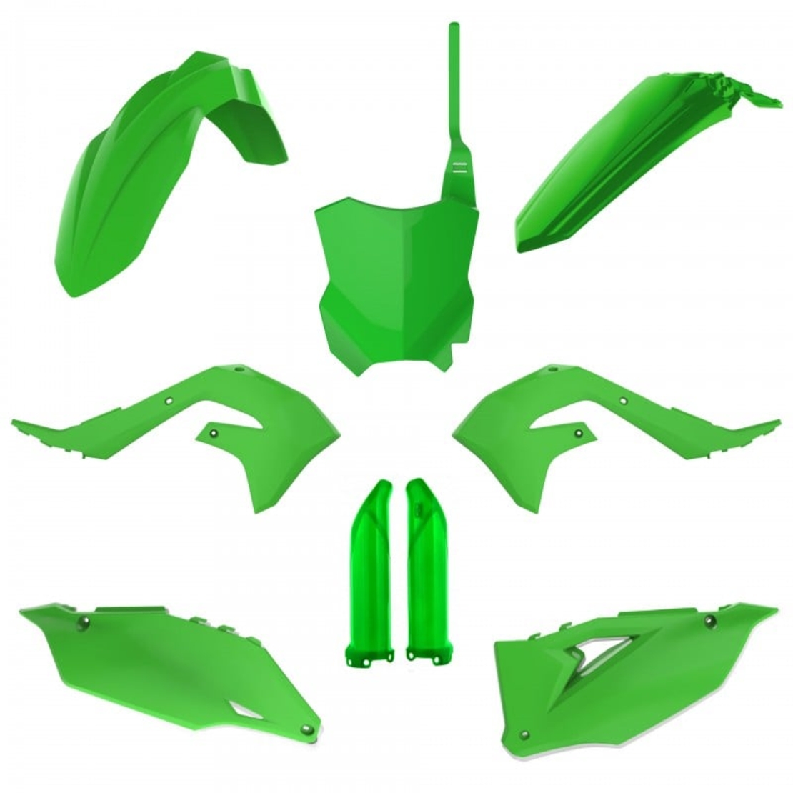 Комплект пластмаси POLISPORT Full Plastic Kit Kawasaki KX-F 450 (2019-23) OEM